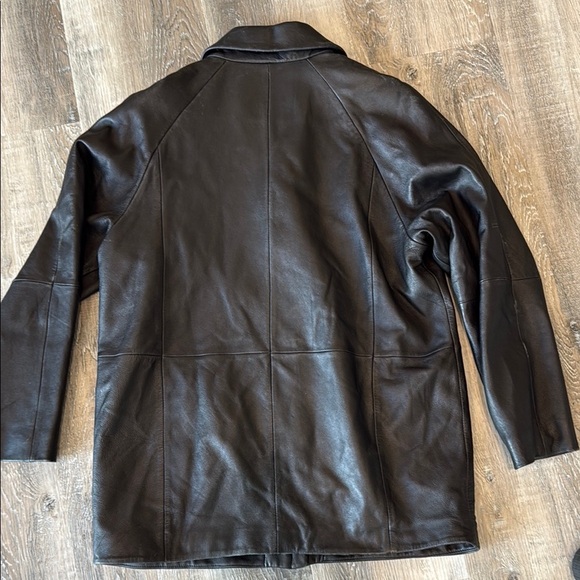 worthington 💯 %Black Leather Lambskin Jacket sz l - Picture 3 of 3